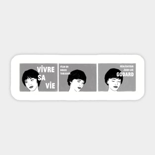 Vivre Sa Vie - version 2 Sticker